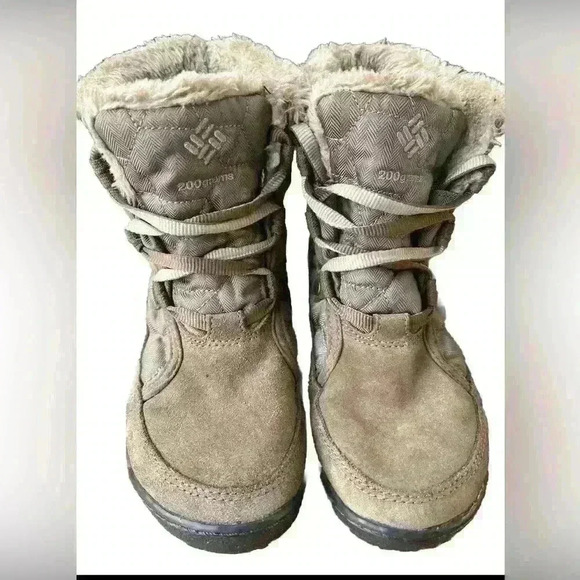 Columbia Powder Summit Shorty Mid Calf Lace Up Winter Boot Size 7, Great shape - Picture 1 of 5